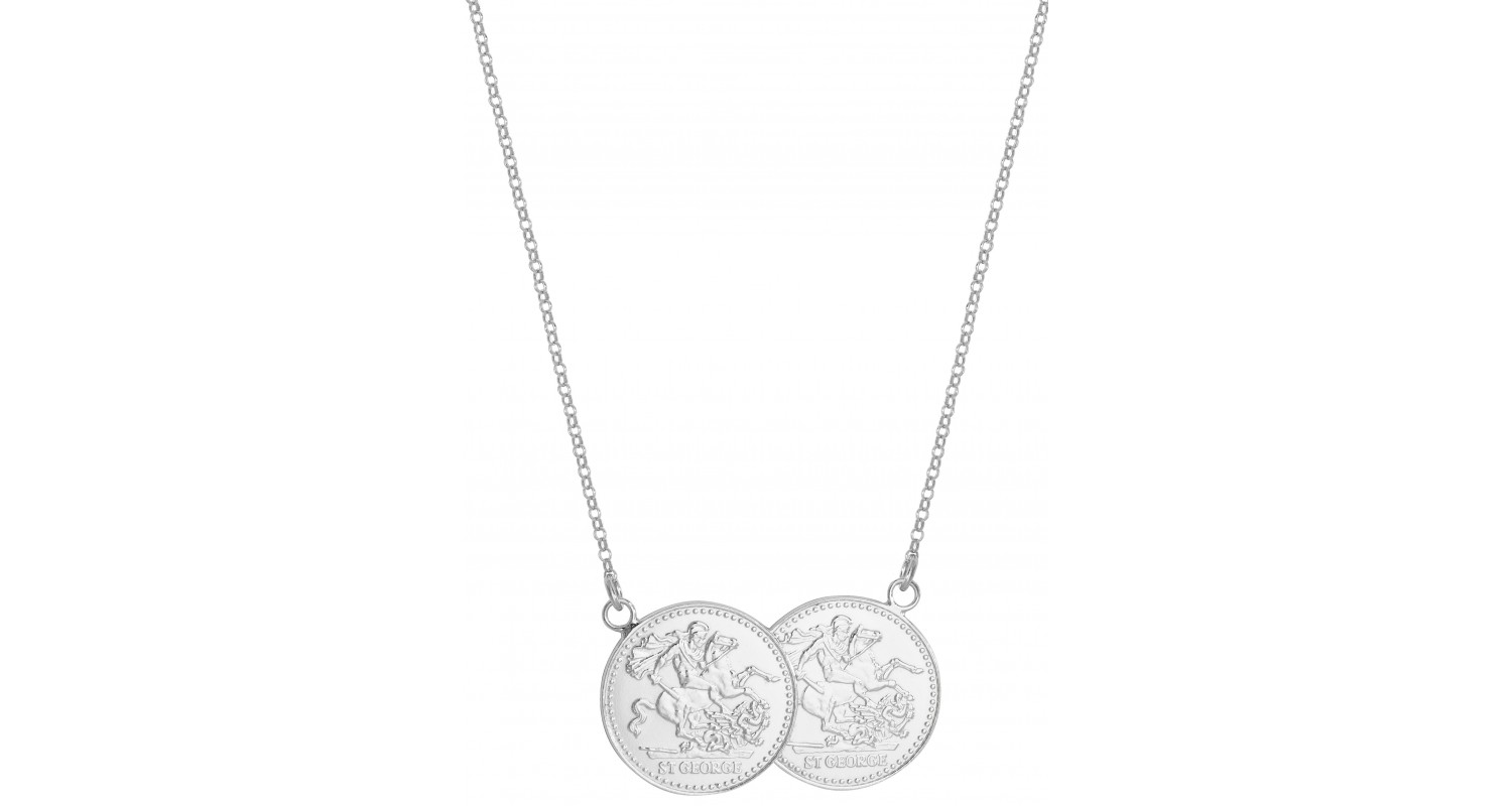 Silver sovereign deals necklace